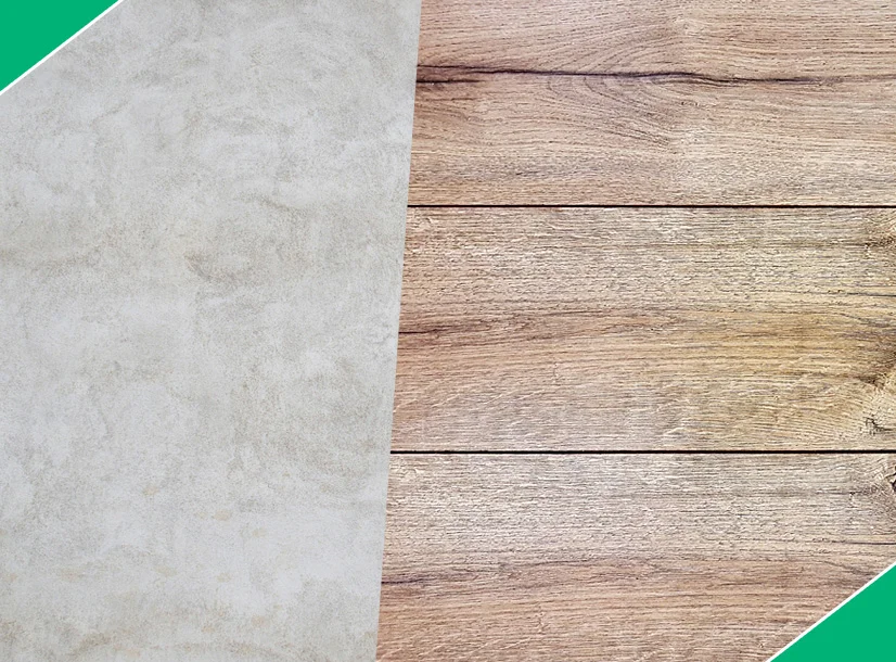 Mixed fencing materials