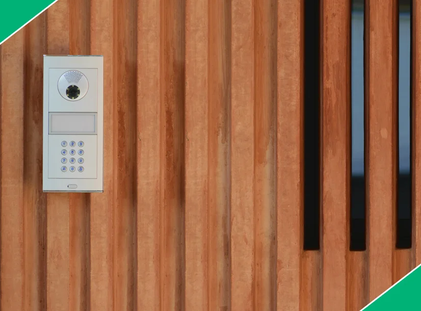 Video doorbell for gate